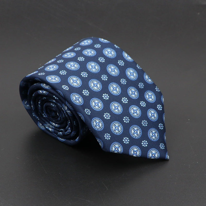 Super Soft Bohemian Silk Tie Men’s Fashion 75mm Necktie