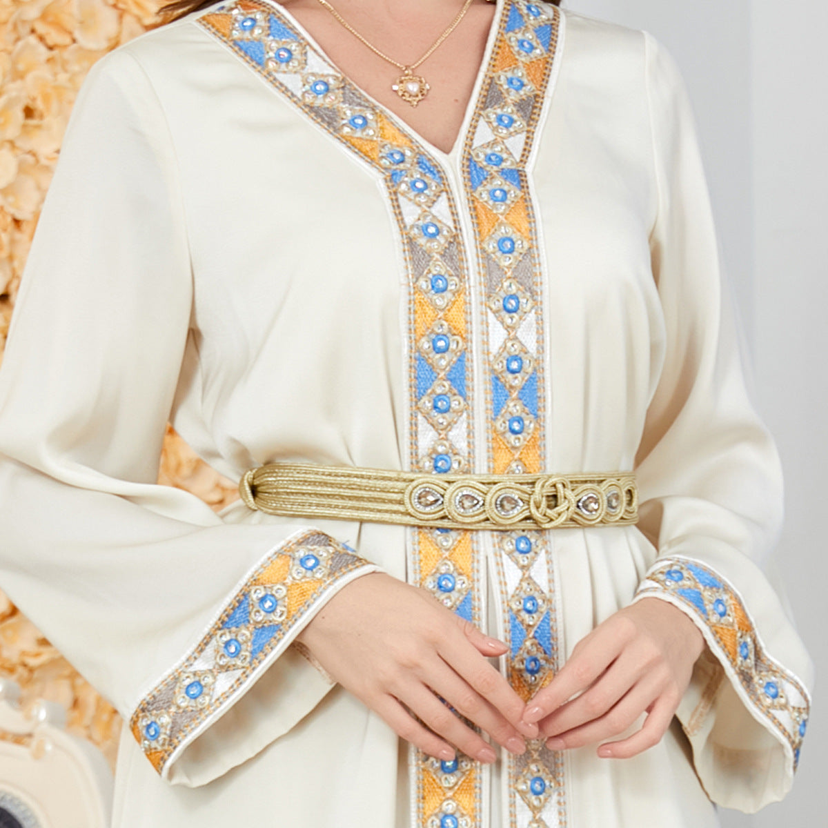 Long Sleeve Arabic Style Dress