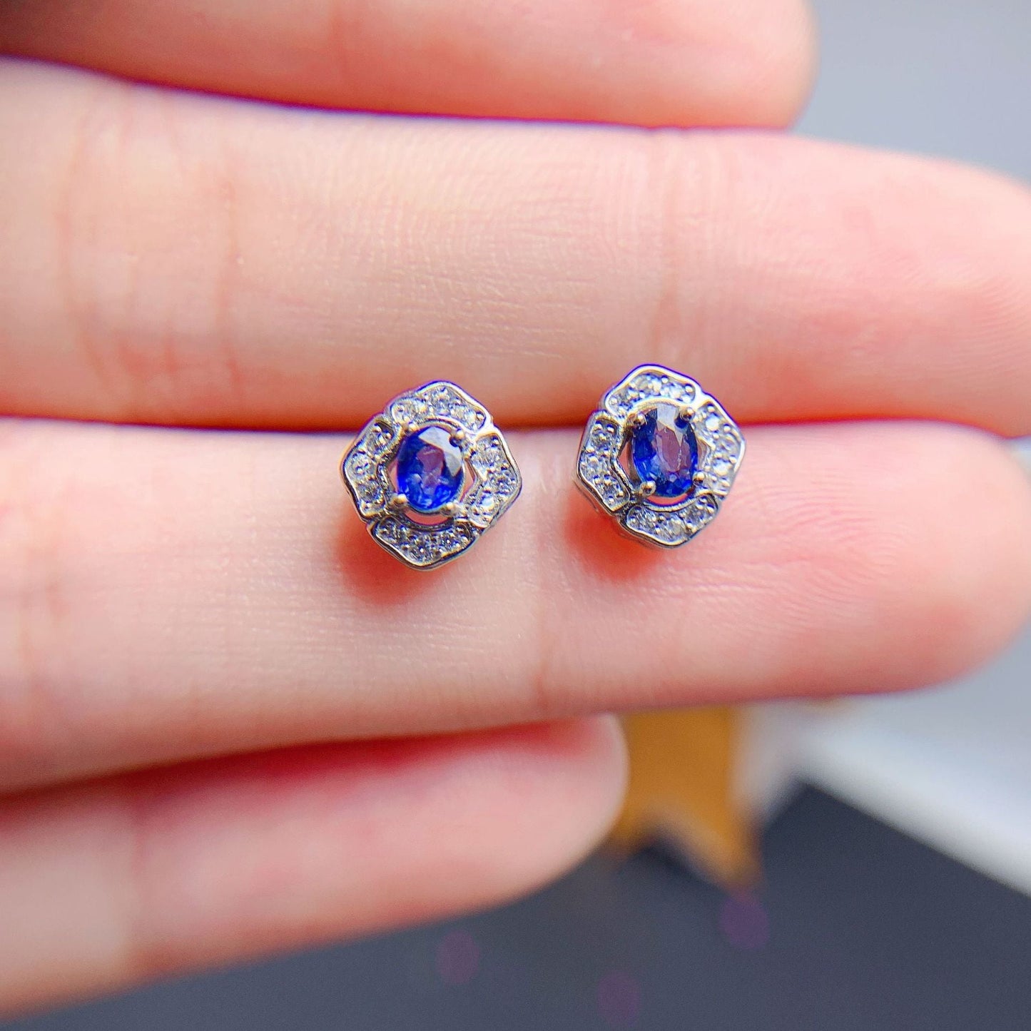 S925 Silver Natural Sri Lankan Sapphire