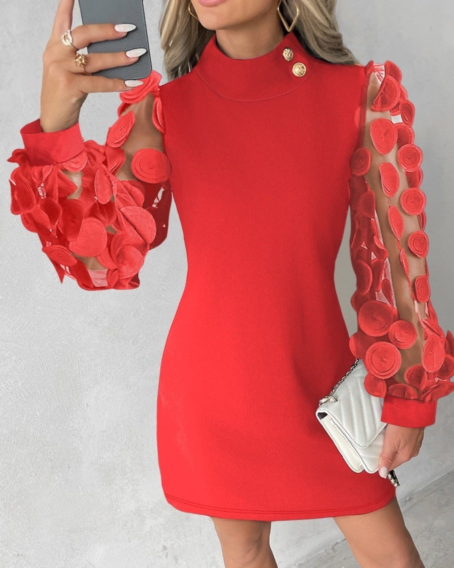 Lace Long Sleeve Dress
