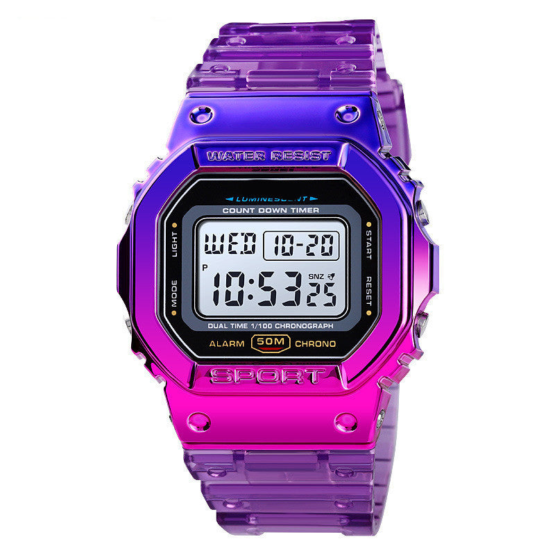 Transparent Strap Sports Watch Female