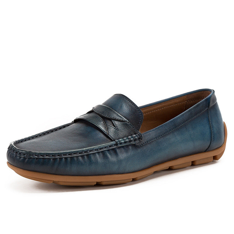 First Layer Cowhide Driving Shoes