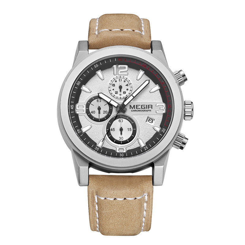Men’s Three-Eye Luminous Sports Watch
