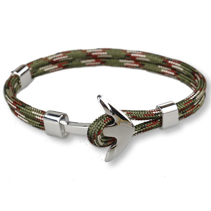 Black Pirate Anchor Hand Strap Bracelet – Gift