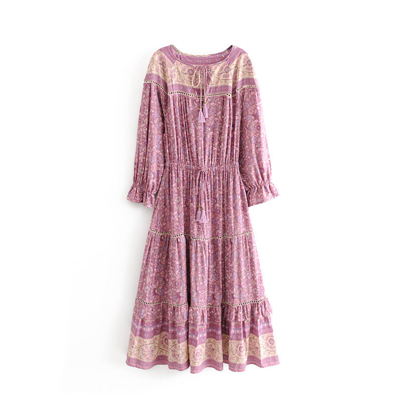 Statement Print Long Dress