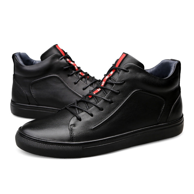 Men's Warm Leather Cotton Shoes