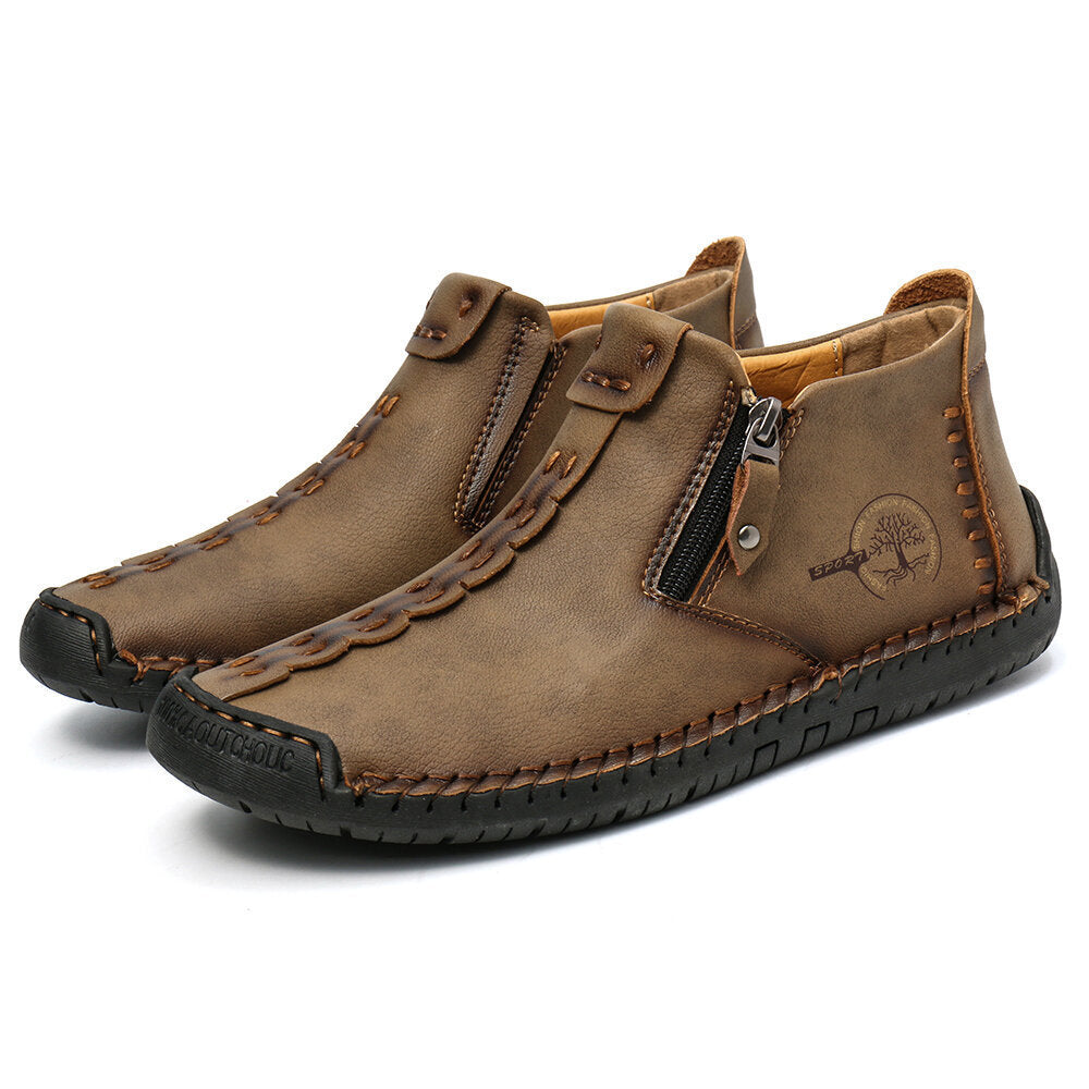 Men’s Zipper Ankle Hiking Boots
