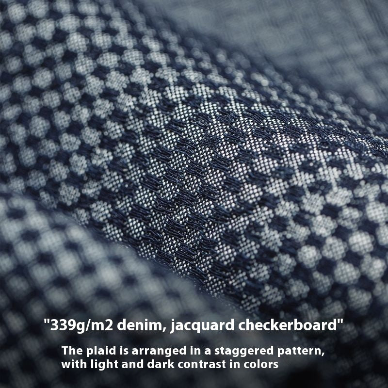 Retro American Plaid Denim Jacket