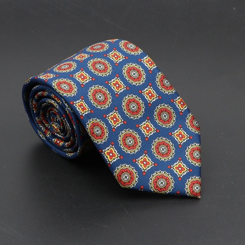 Super Soft Bohemian Silk Tie Men’s Fashion 75mm Necktie
