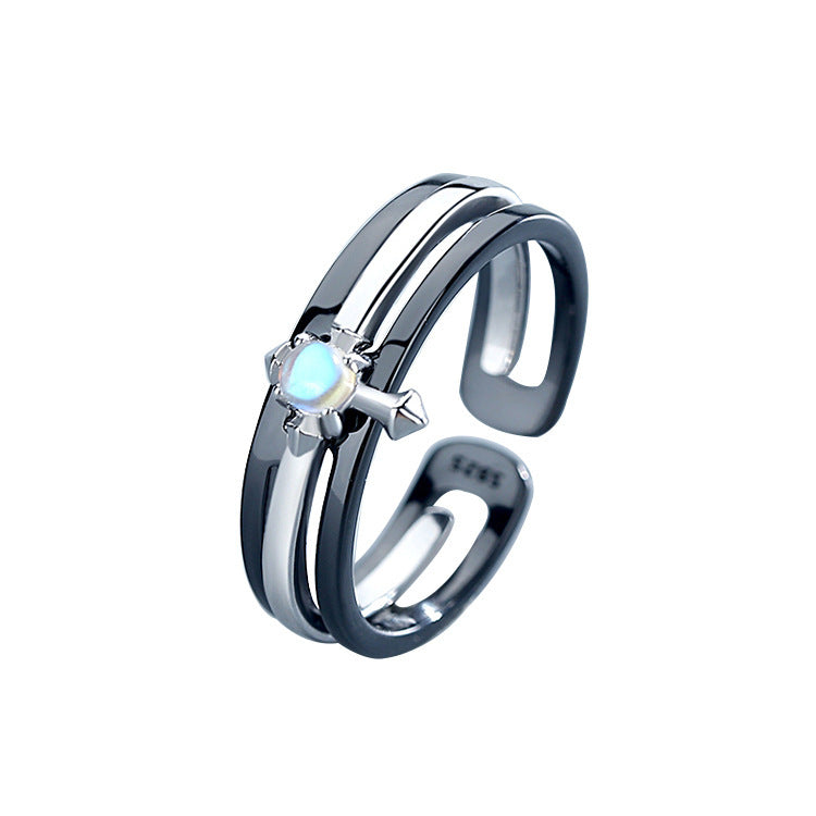 S925 Silver Couples Ring