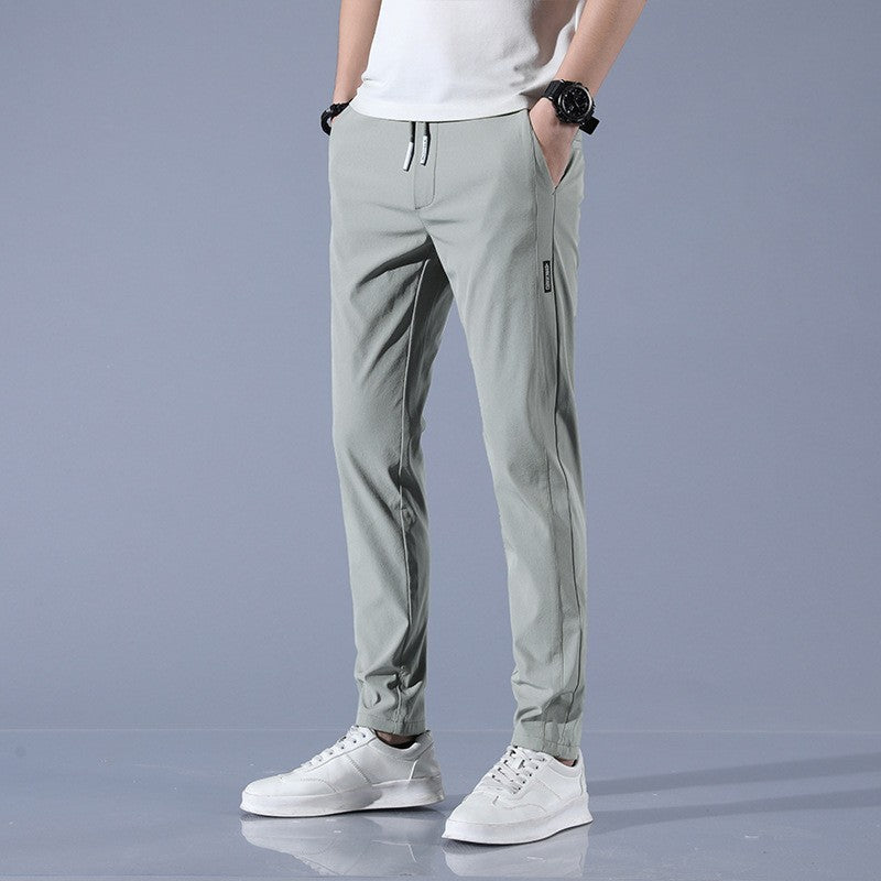 Men's Ice Silk Straight Pants