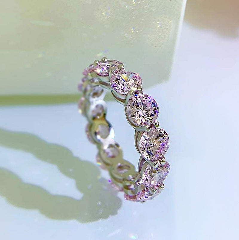 S925 Silver Moissanite Ring