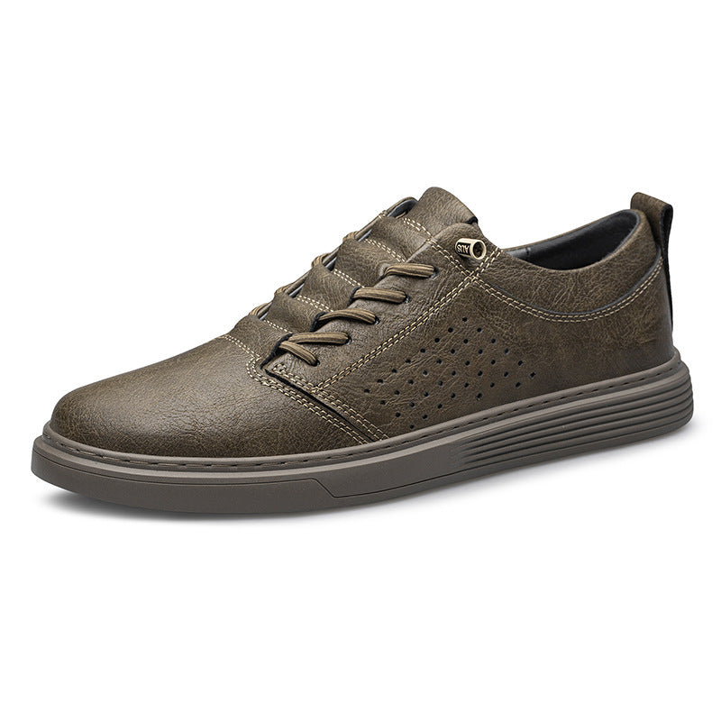 Breathable Cowhide Casual Shoes
