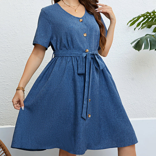 Waist-controlled Summer Dress