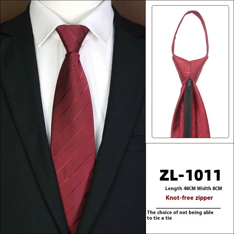 Men's Business Zipper Tie