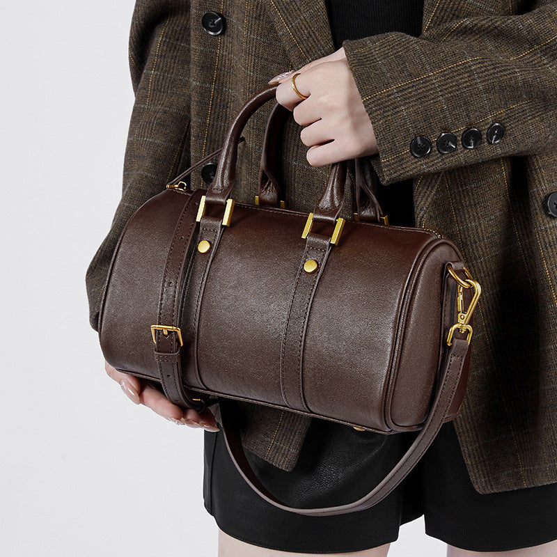 Retro Cowhide Crossbody Bag