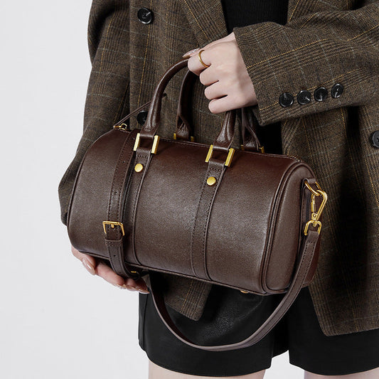 Retro Cowhide Crossbody Bag