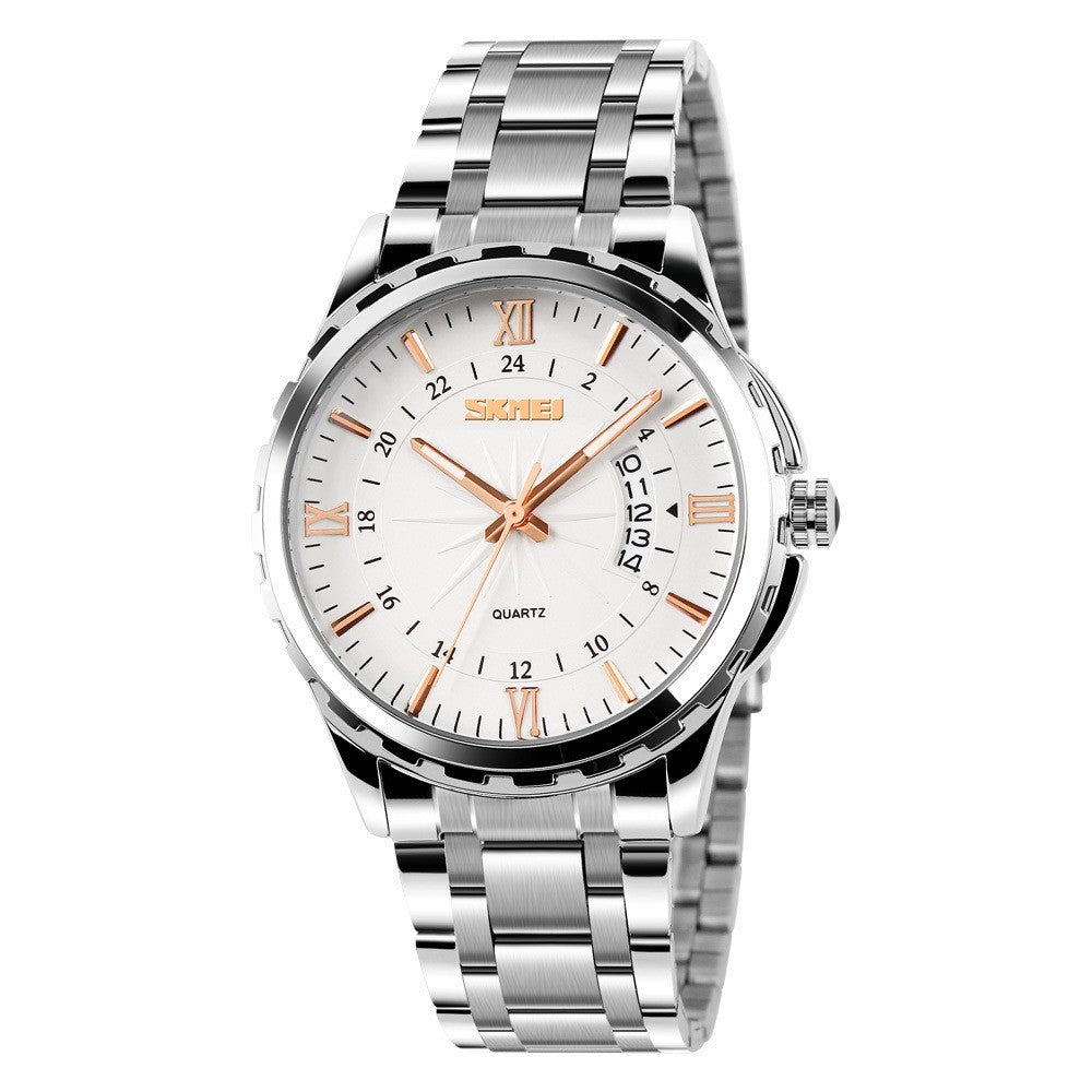 Men’s Steel Belt Waterproof Quartz Watch