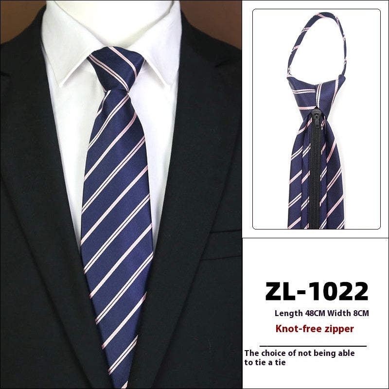 Men's Business Zipper Tie