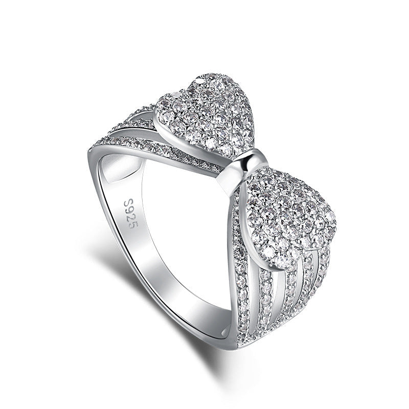 S925 Sterling Silver Diamond Ring