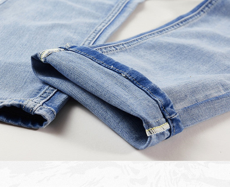 Men's Slim Denim Two-piece Suit