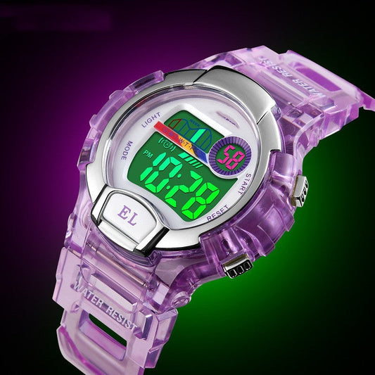 Luminous Transparent Sports Alarm Watch