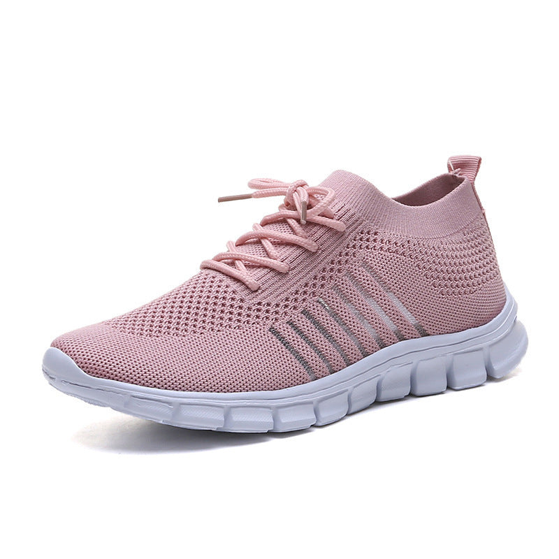 Breathable Knit Women's Flat Shoes