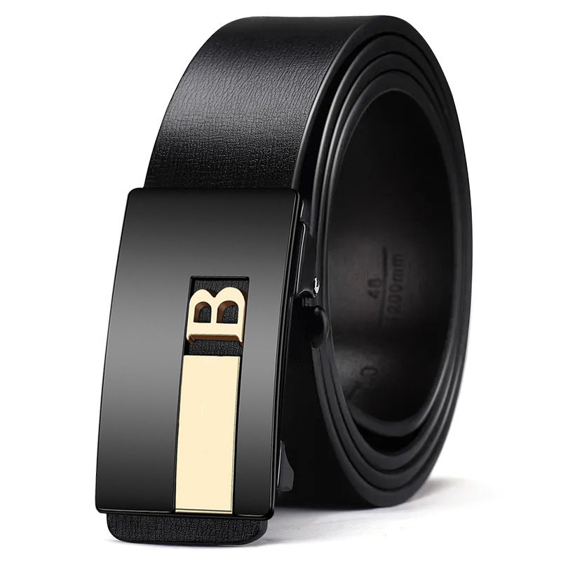 Leather Automatic Buckle Belt