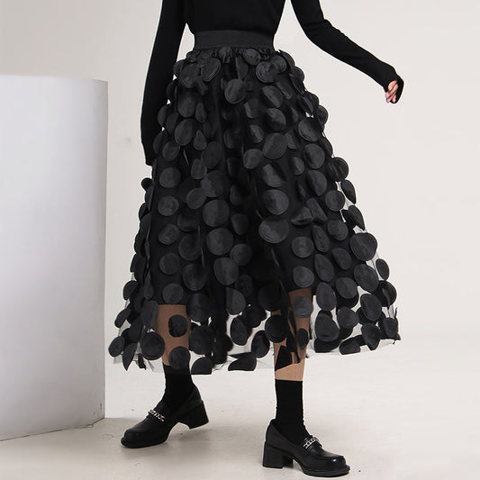 Retro A-Line Flare Skirt