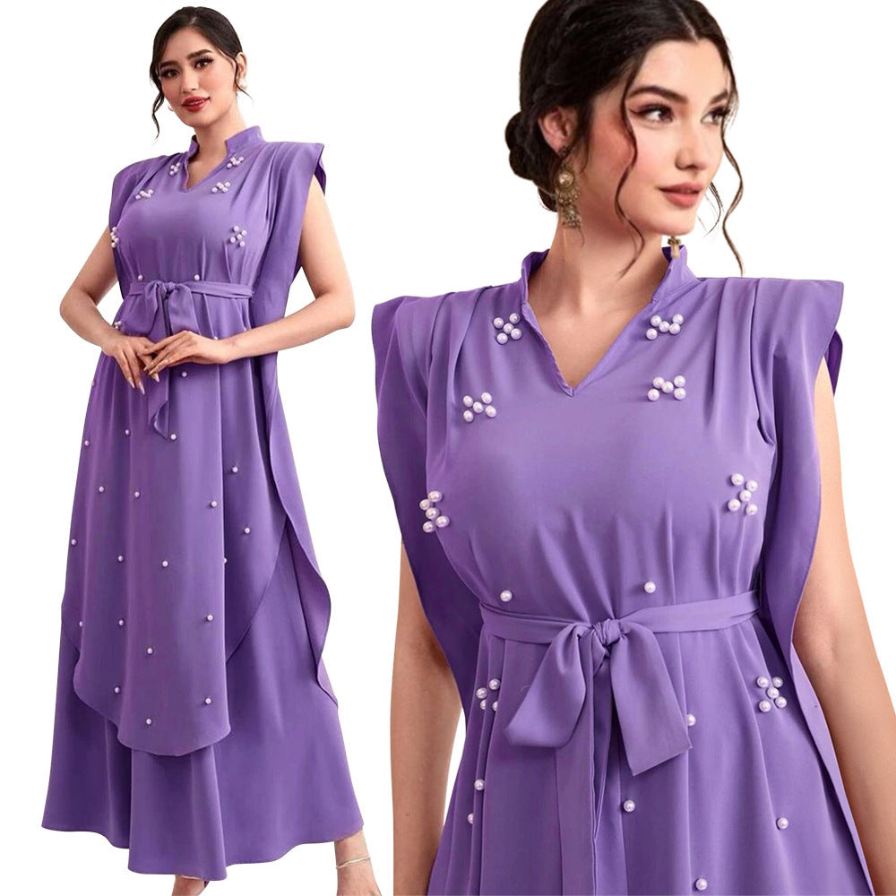 Ruffled Pearl Dress