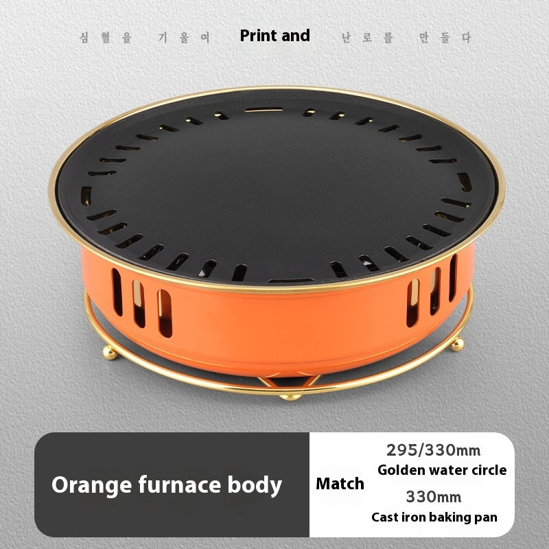 Commercial Round Carbon Barbecue Oven