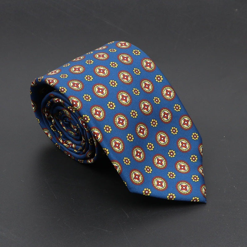 Super Soft Bohemian Silk Tie Men’s Fashion 75mm Necktie