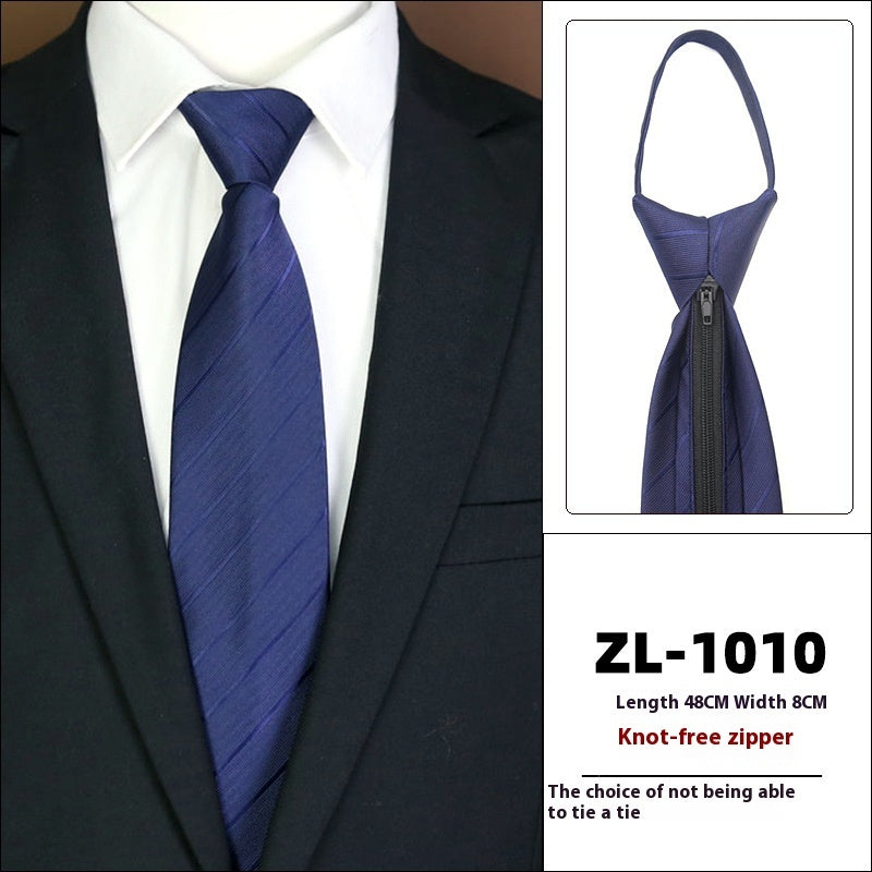 Men's Business Zipper Tie