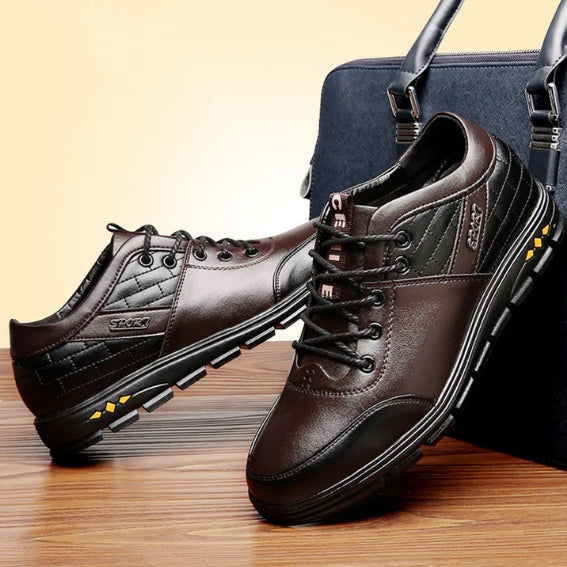 Casual Leather Shoes High Inner