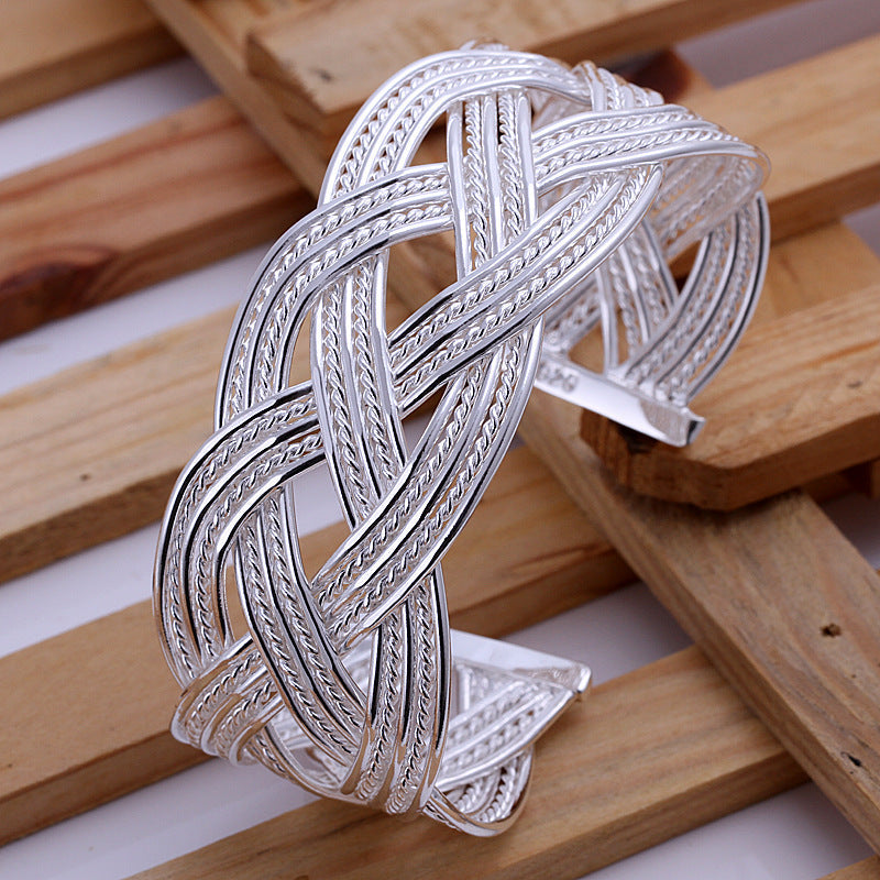 S925 Silver Bangle Bracelet