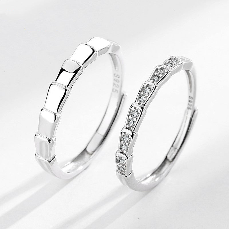 Bamboo Love S925 Couple Ring