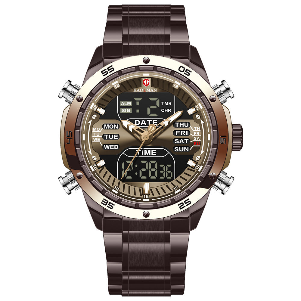 Waterproof Sports Steel Quartz Watch