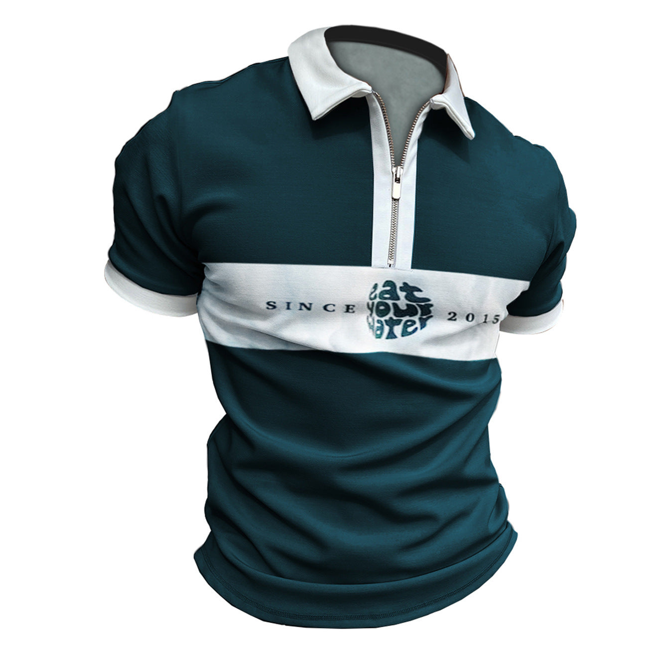 POLO Lapel 3D Pattern Top