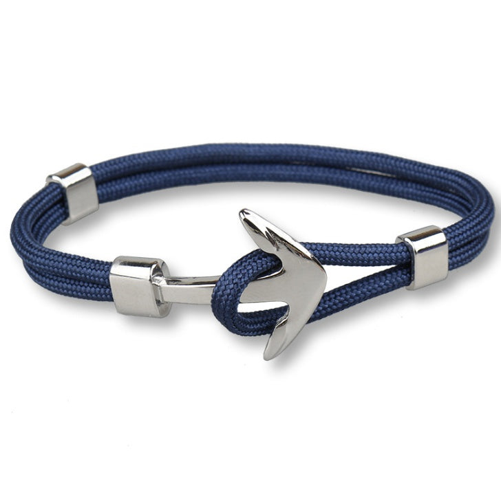 Black Pirate Anchor Hand Strap Bracelet – Gift