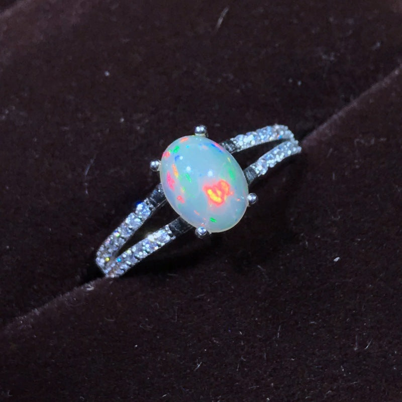S925 Ladies Fashion Opal Ring