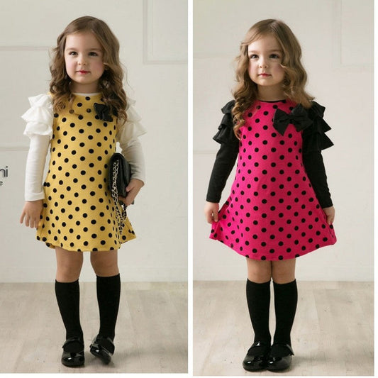Girls' Polka Dot Princess Dress
