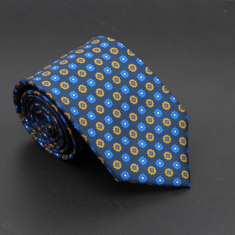 Super Soft Bohemian Silk Tie Men’s Fashion 75mm Necktie