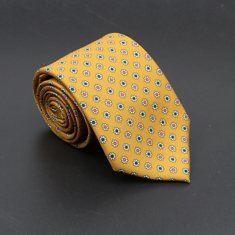 Super Soft Bohemian Silk Tie Men’s Fashion 75mm Necktie