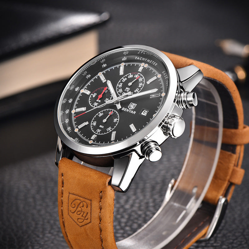 Men’s Luxury Quartz Leather Business Watch