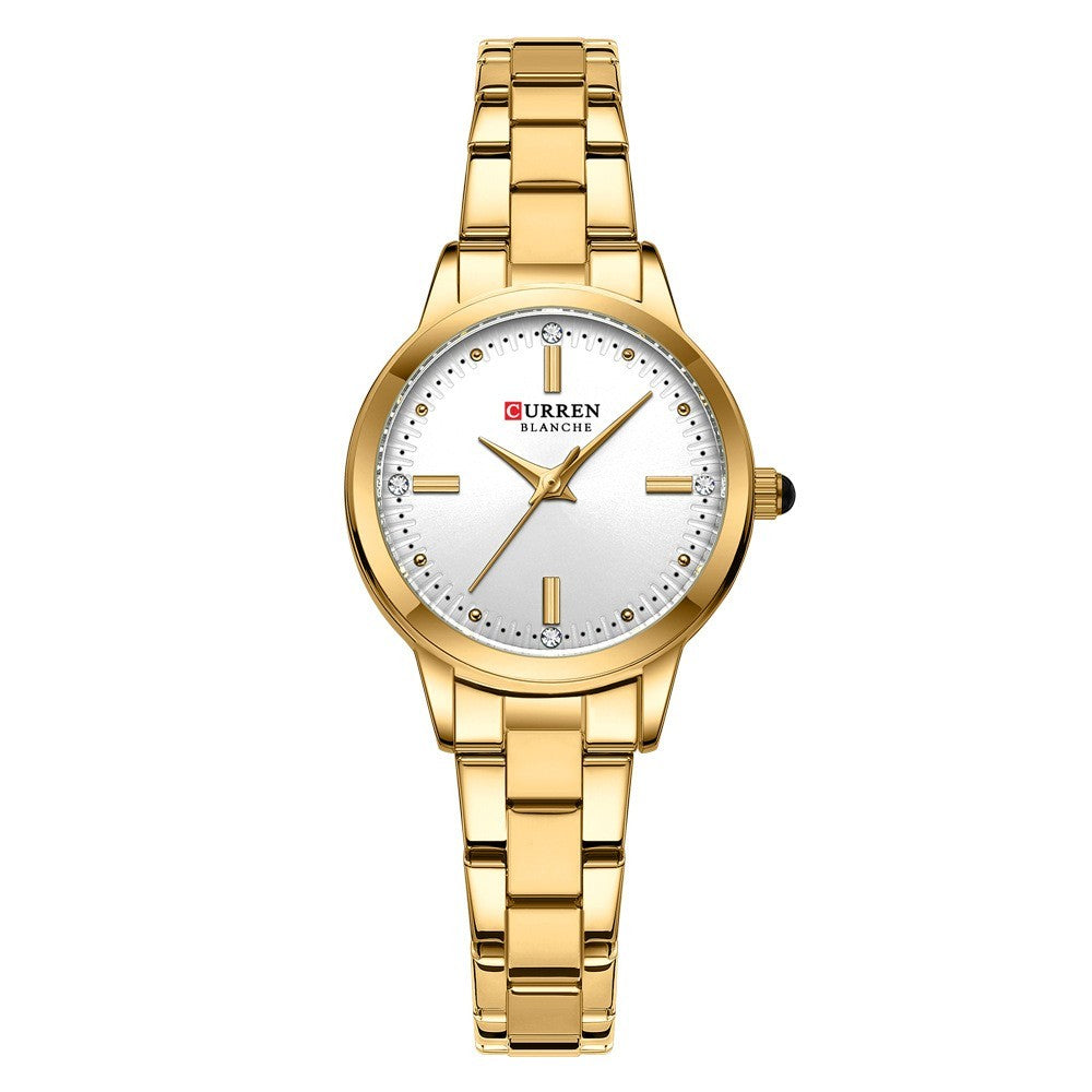 Quartz Rhinestone Steel Watch