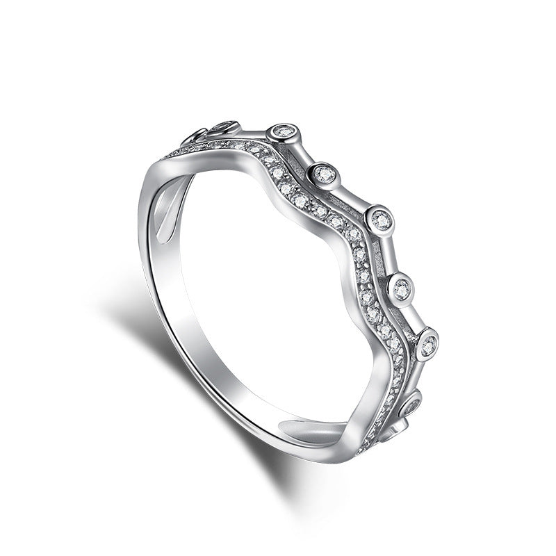 S925 Sterling Silver Diamond Ring