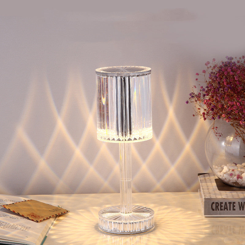 Crystal Diamond Table Lamp — Romantic LED Nightlight
