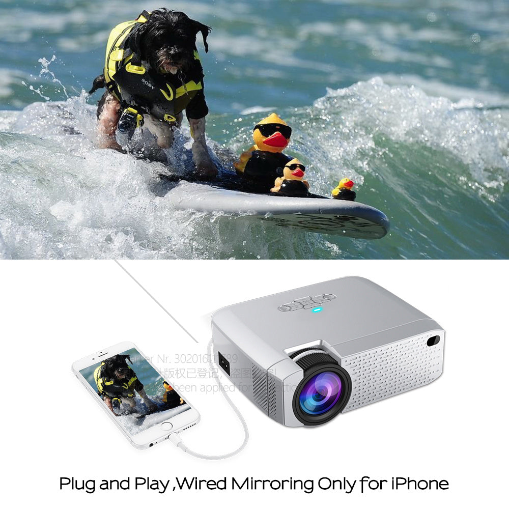 AUN Mini LED Projector D40W