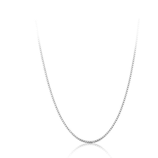 Silver necklace with chain