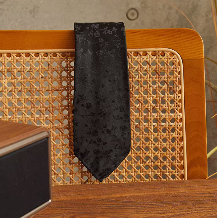 Handmade Silk Jacquard Wool Tie